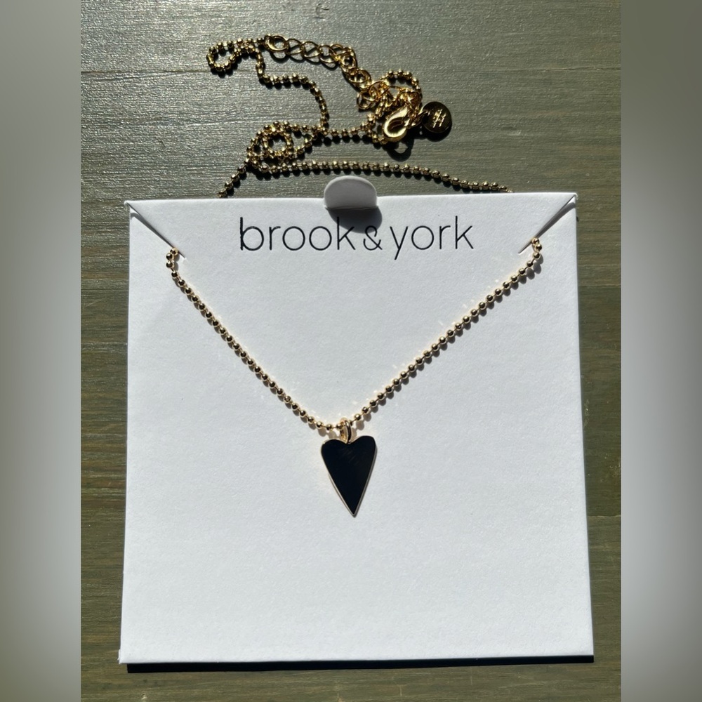 Brook & York Gold Heart Pendant Necklace - Picture 4 of 4